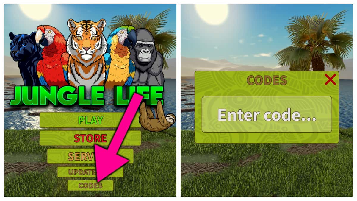 How to redeem Jungle Life codes.