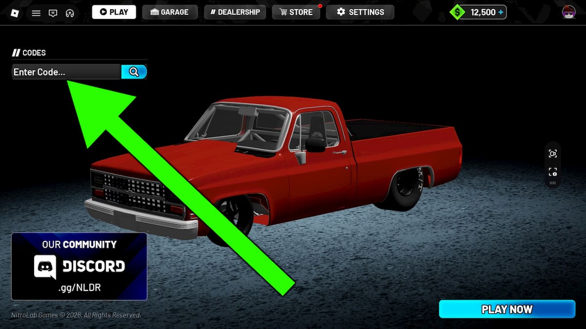 How to redeem NitroLab Drag Racing codes.