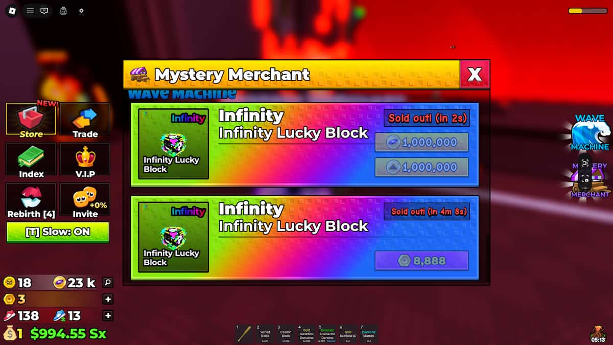 Mystery Merchant in Escape Tsunami for Brainrots