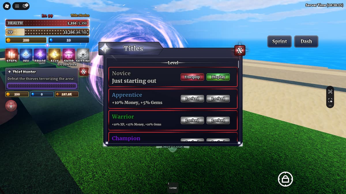 Titles in Sailor Piece