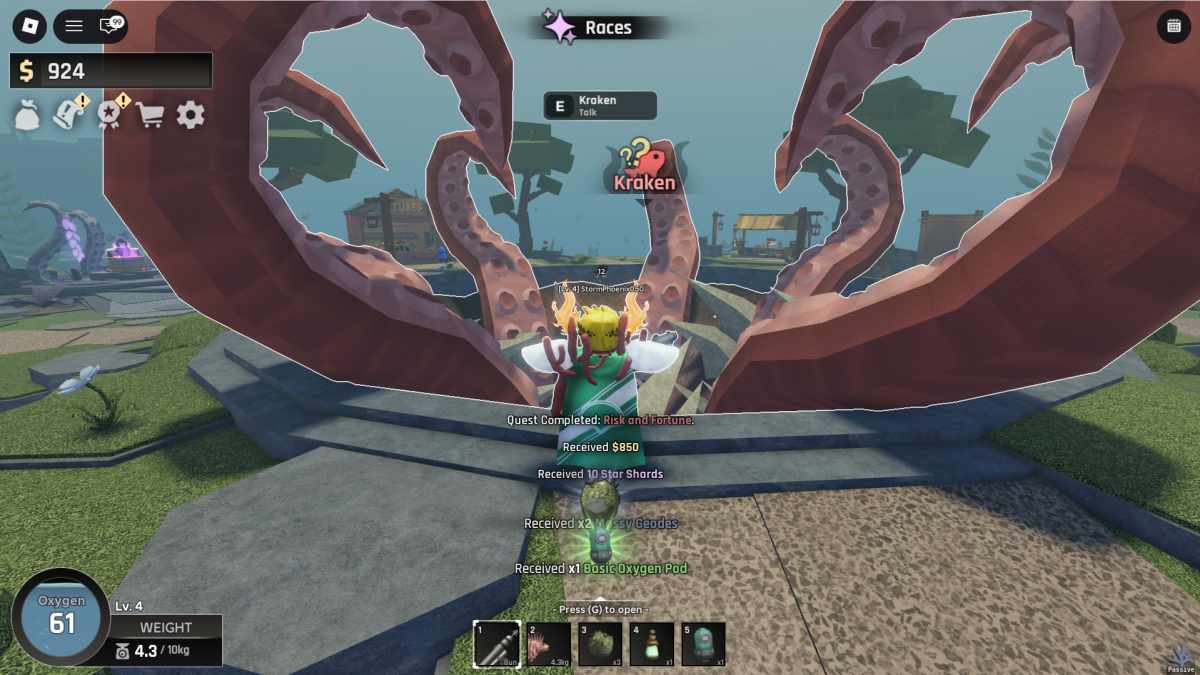 Kraken quest 5 can be slightly challenging