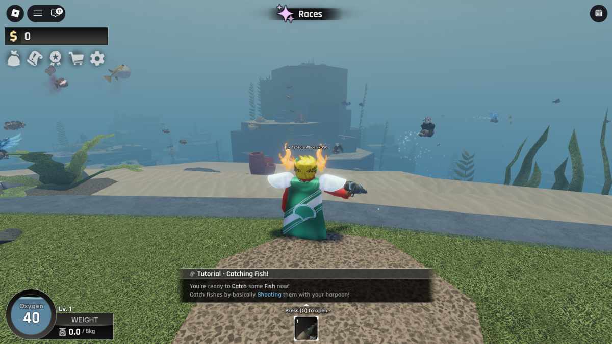 The Kraken gives the tutorial quests