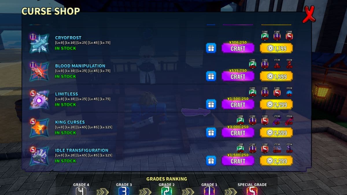 Cursed Technique Shop Kaizen