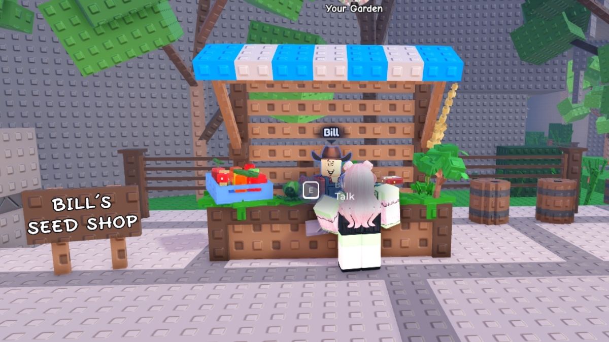 Seed shop in Garden Horizons