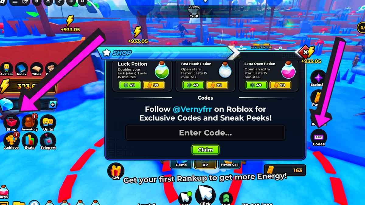 how to redeem anime destroyers codes