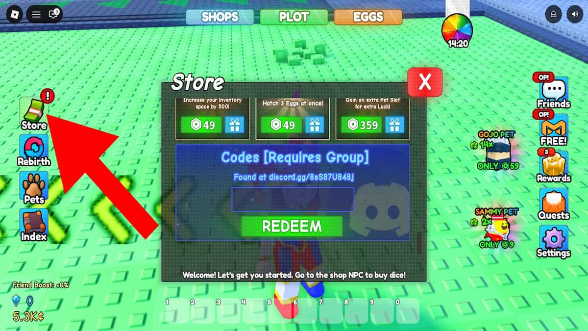 How to redeem codes in Spin a Baddie