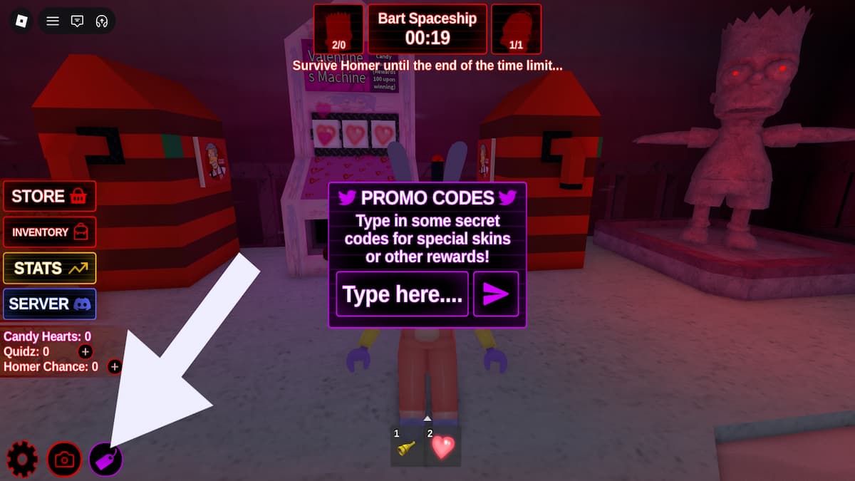 How to redeem You VS Homer codes.