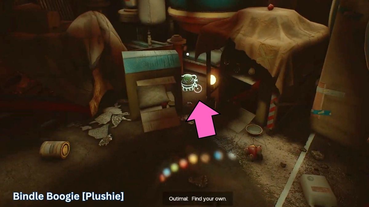 Bindle Boogie Wrongside Outimal Plushie in Chapter 5