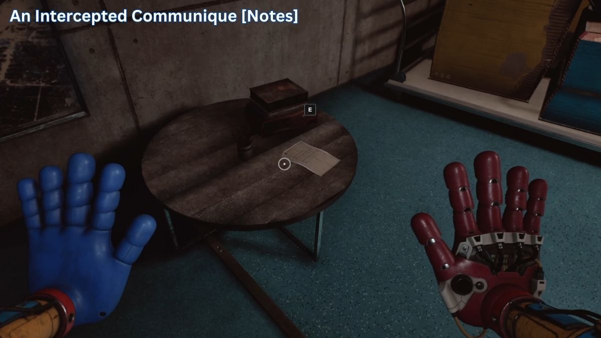 An Intercepted Communique Note