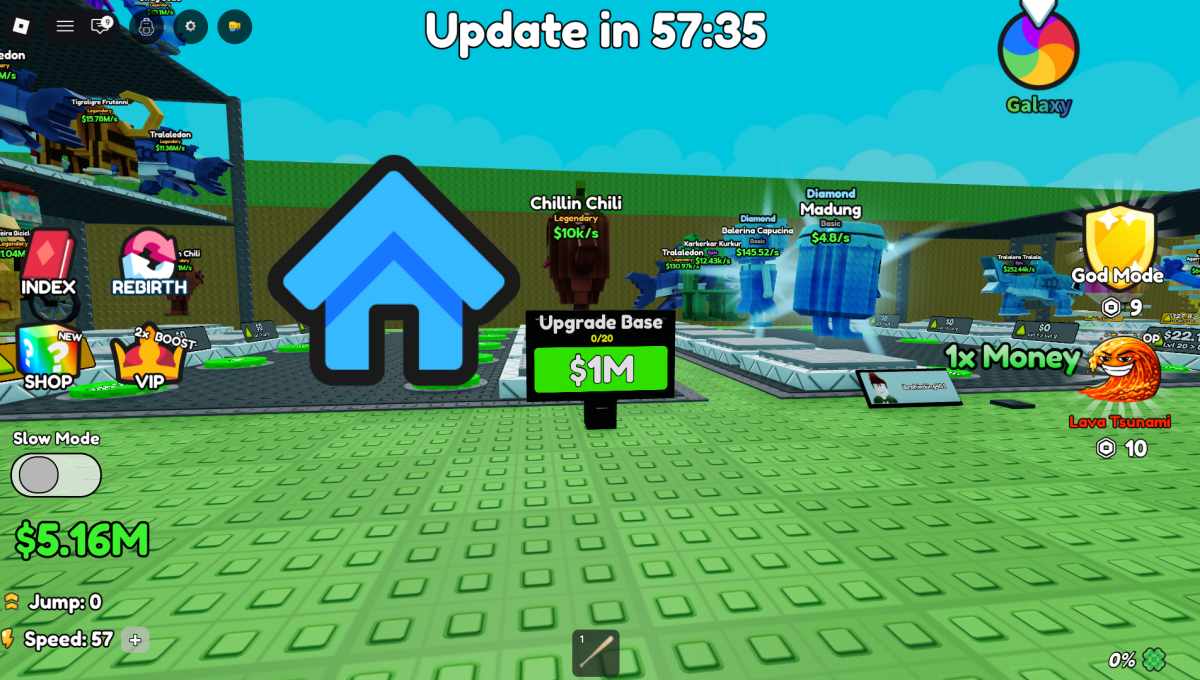 You can upgrade your base 20 times in Save Brainrots from LAVA