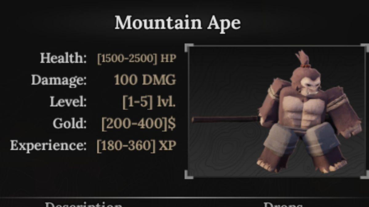 Mountain Ape in the Forge