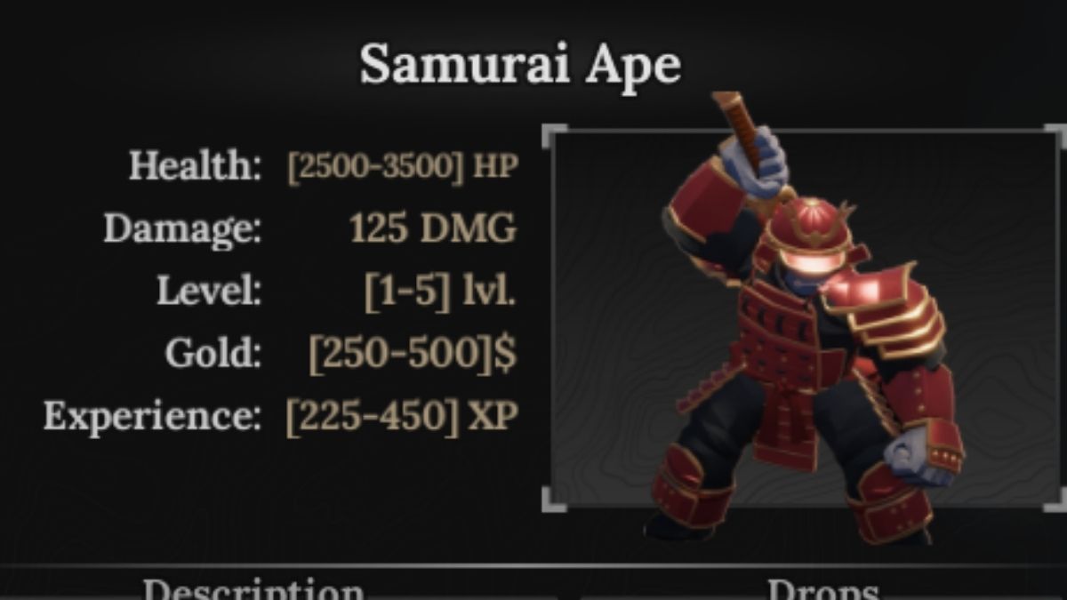 Samurai Ape in the Forge quest