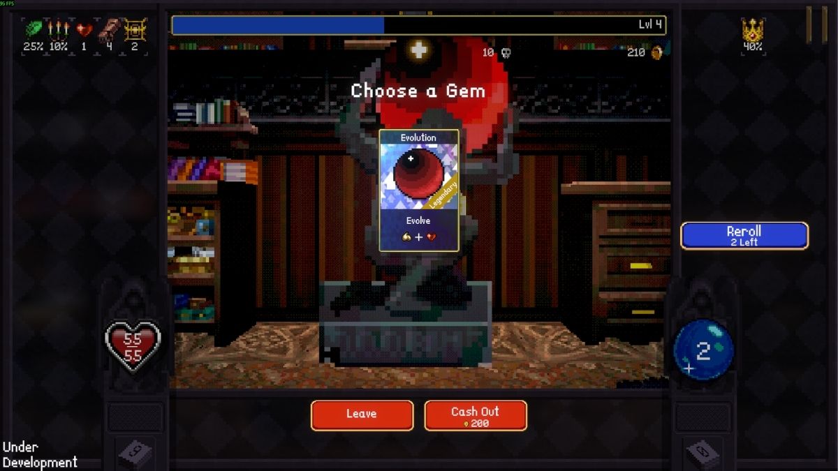 Evolution Gem in Vampire Crawlers