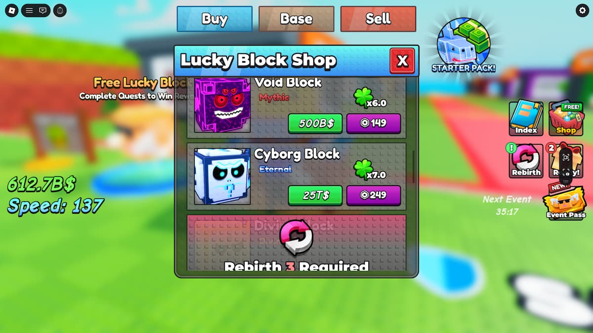 All Lucky Blocks in Be a Lucky Block