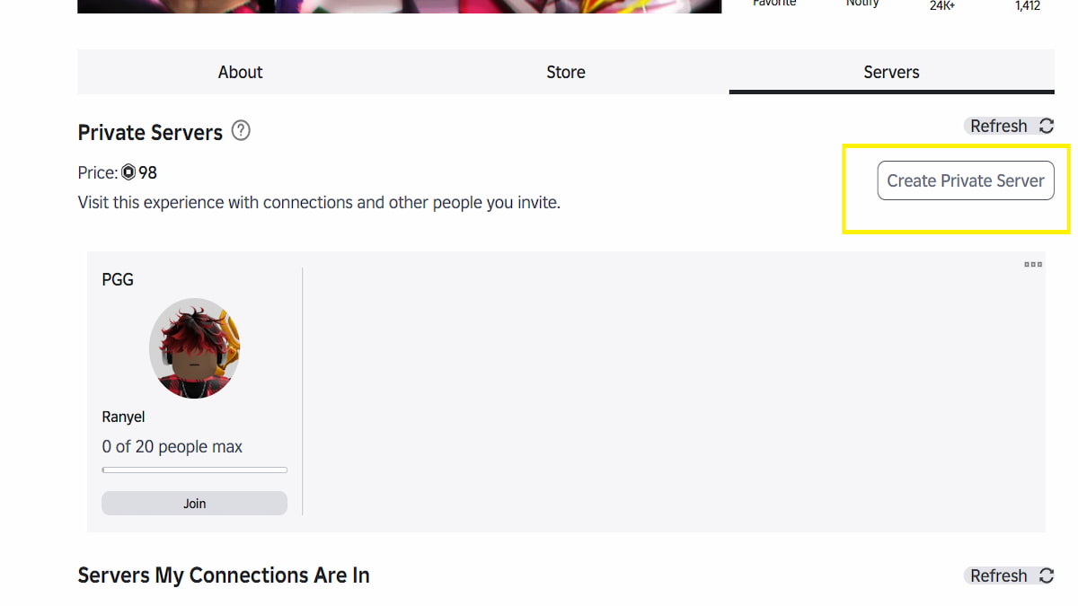 The Private Menu Purchase