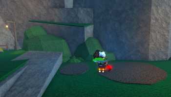 A player holding a fish from the Shamrock Seas Bestiary