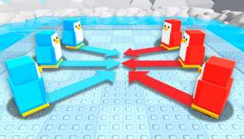 Several Players aiming in Knockout