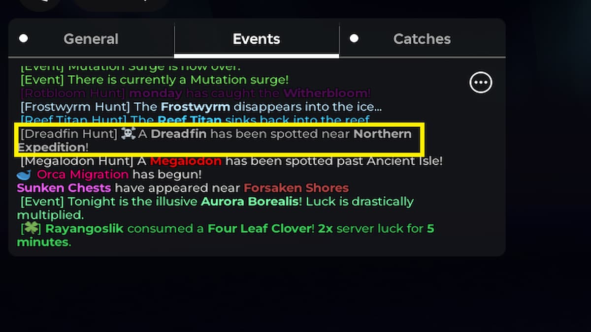 The Dreadfin Event Annoucement