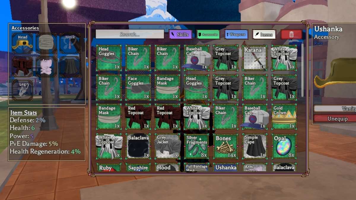 How Accessories Work in Bizarre Lineage