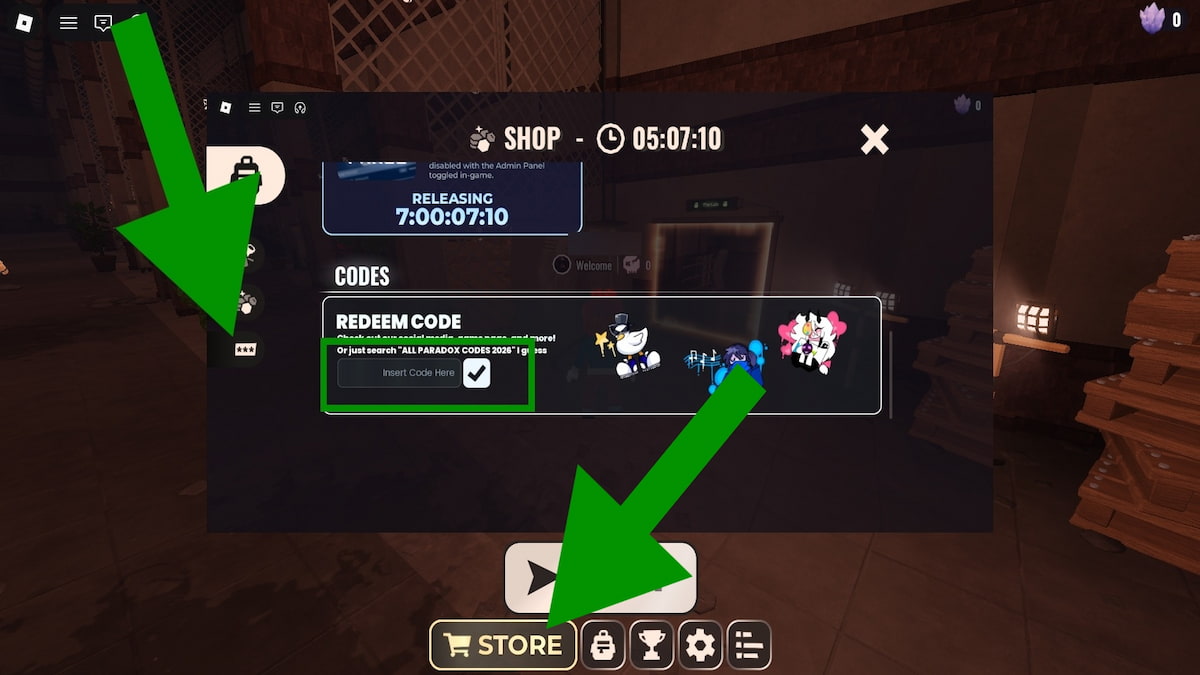 How to redeem Paradox Doors codes