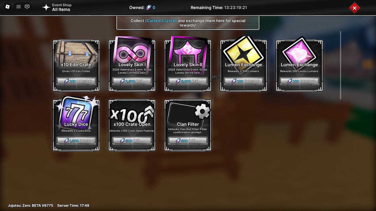 Investigations Shop in Jujutsu Zero