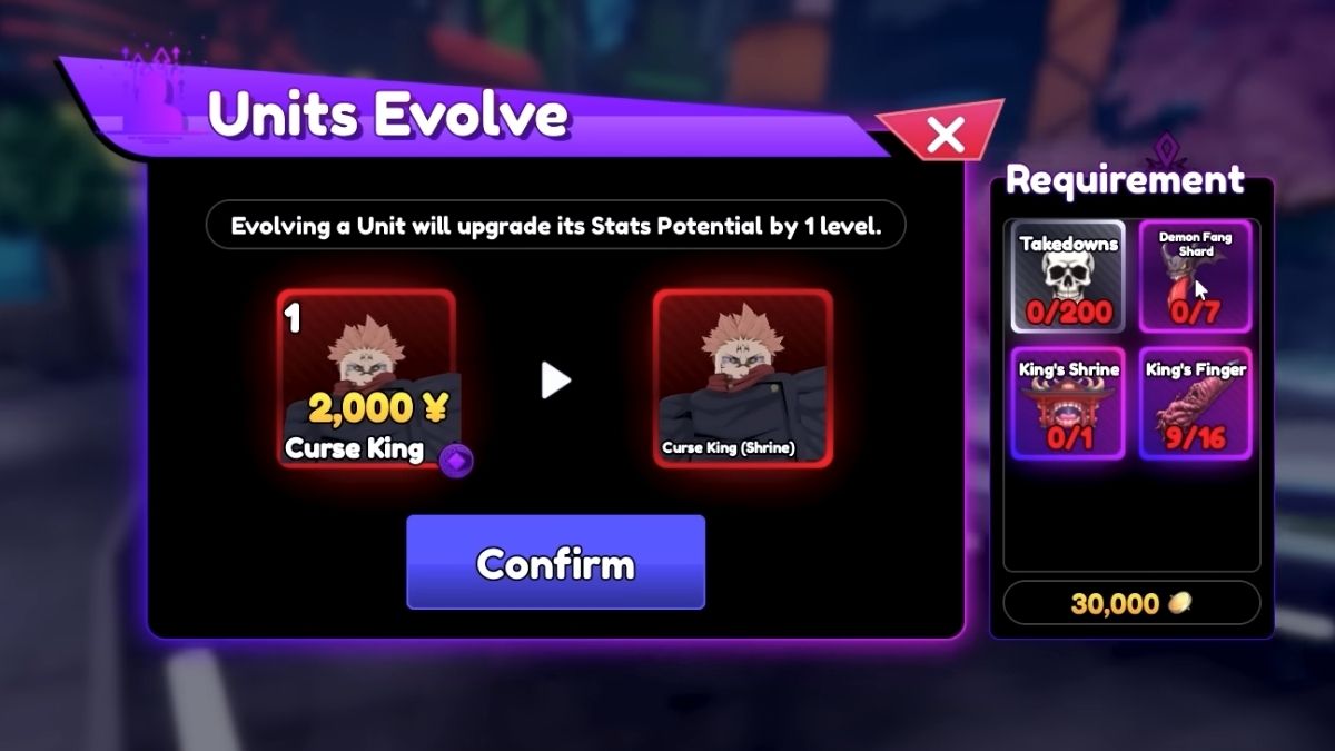 Curse King Evolution in Re:Rangers X