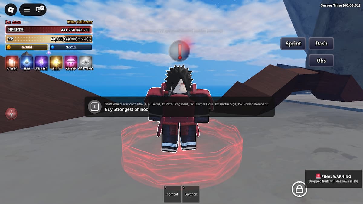 Strongest Shinobi Seller NPC in Sailor Piece