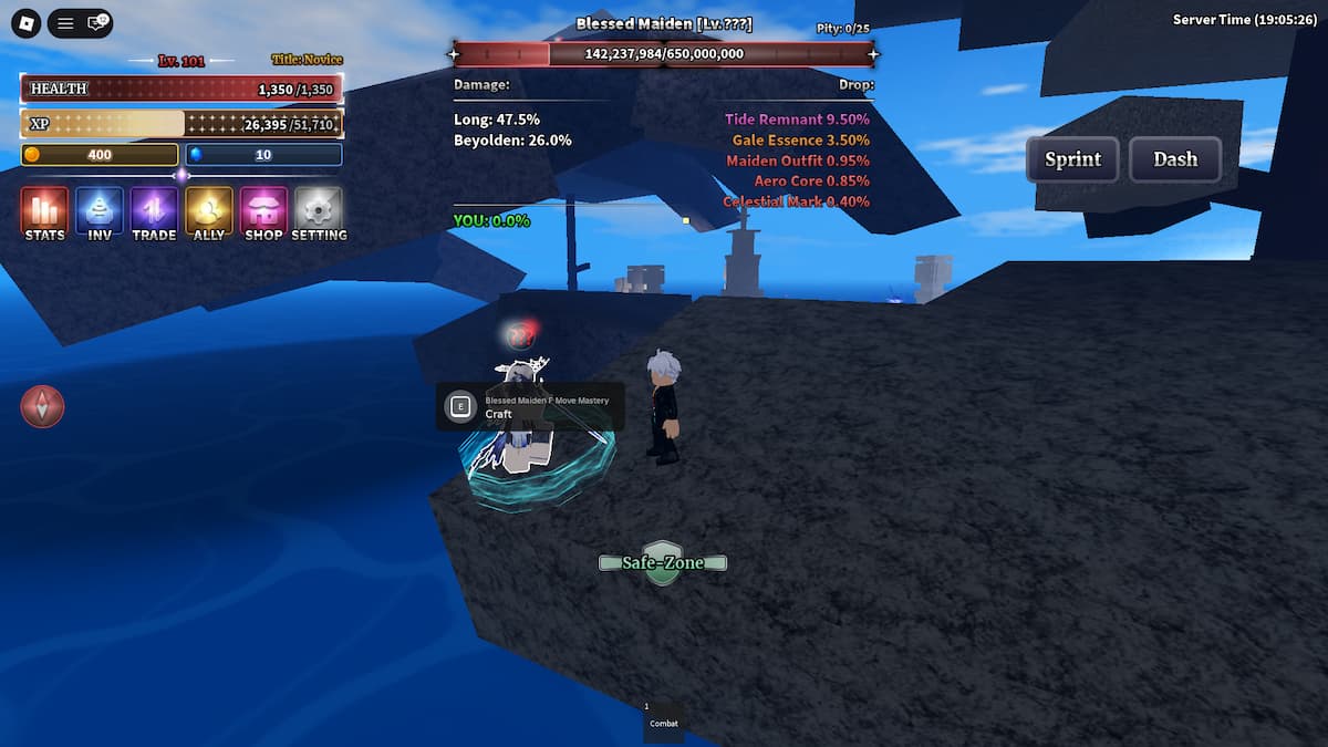 Unlock Blessed Maiden F Move