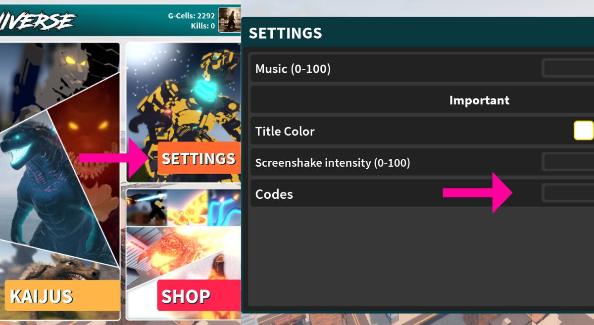 How to Redeem Codes in Project Universe