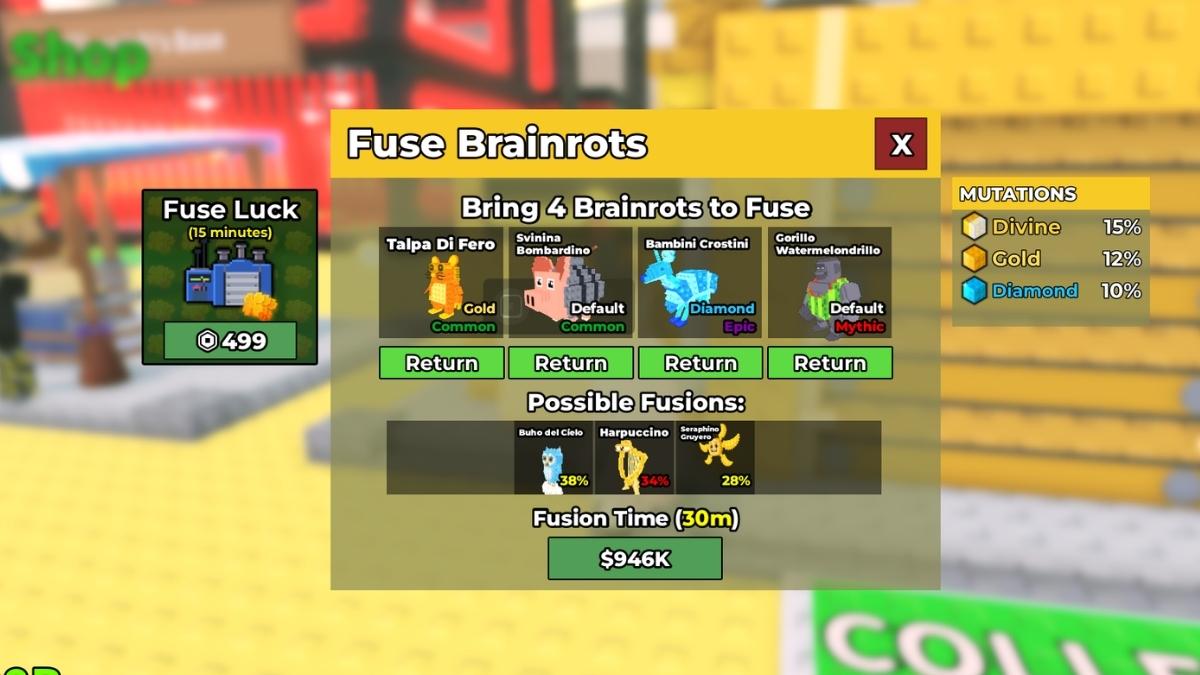 Brainrots in Steal A Brainrot Update