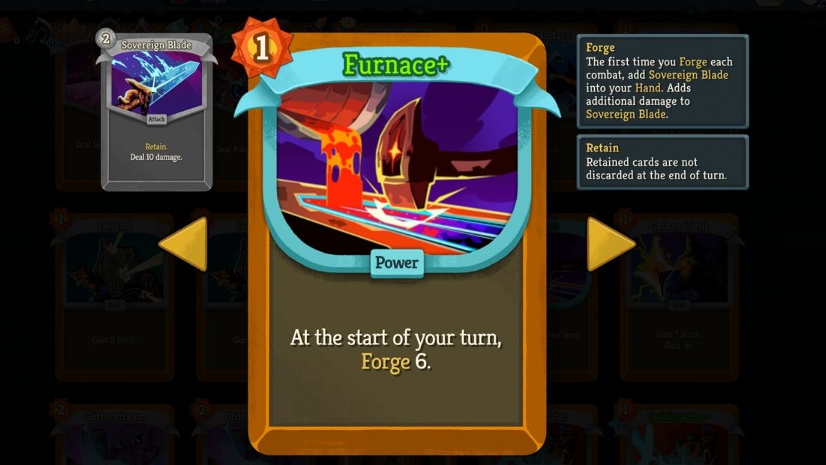 Furnace card in Slay the Spire 2 with the Forge mechanic