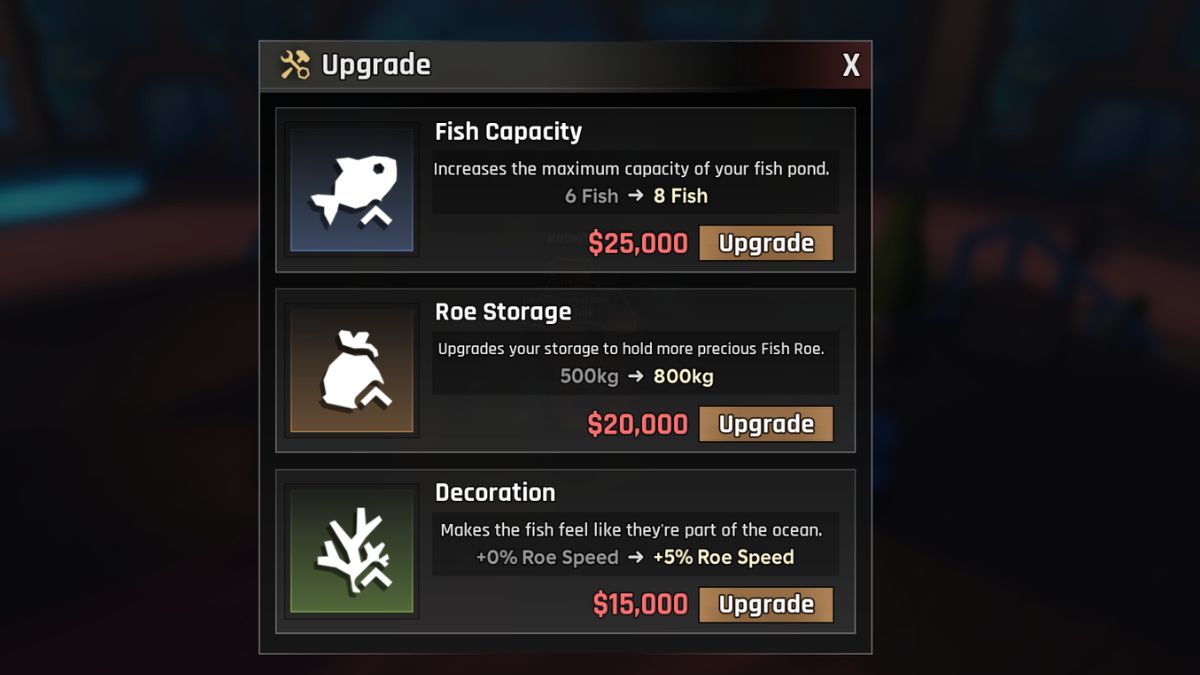 Upgrades Fish Pond Abyss