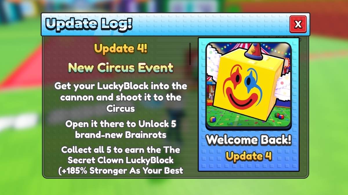 Circus Event in Be A Lucky Block