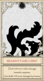 Belmont Family Crest card