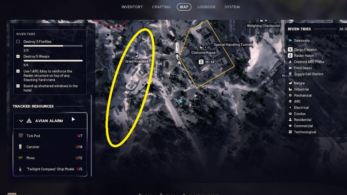 Best Moss Farming Spot for Avian Alert Project in Arc Raiders