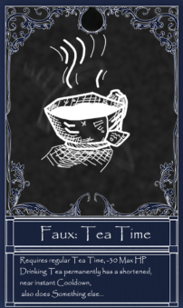 Faux Tea Time card