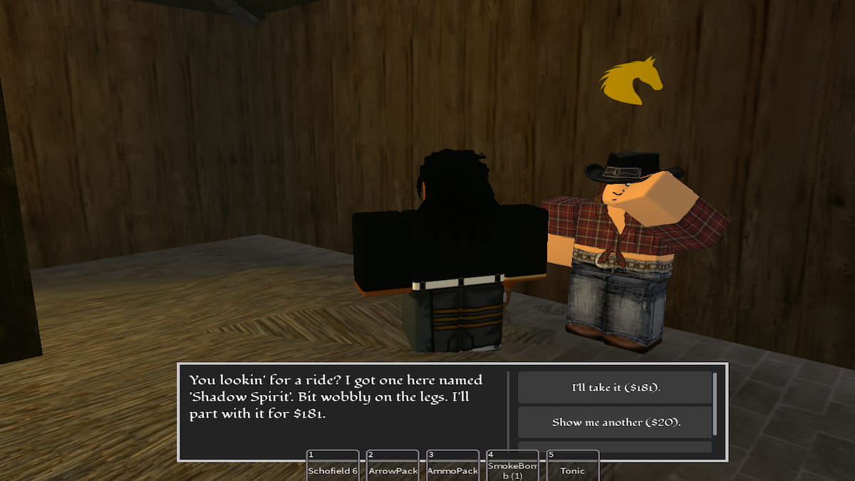 The Stable NPC in Roblox