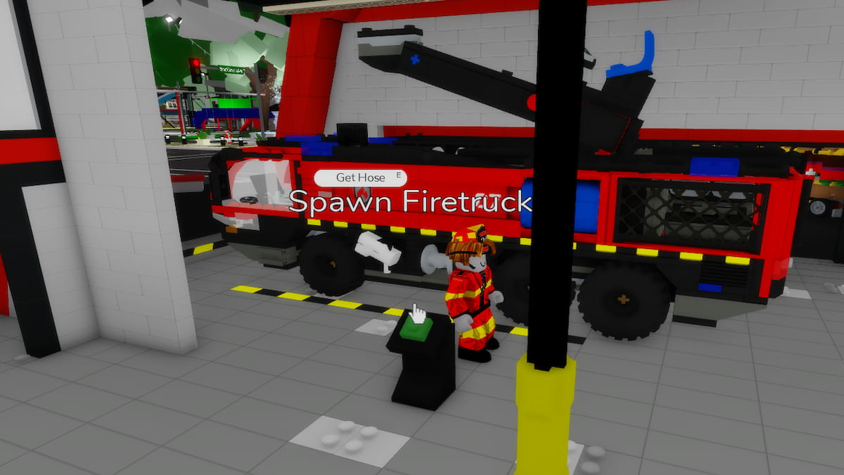 A LEGO Firetruck in Brookhaven