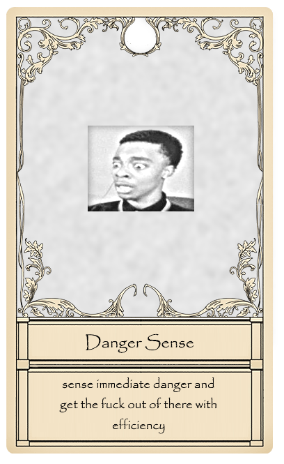 Danger Sense card