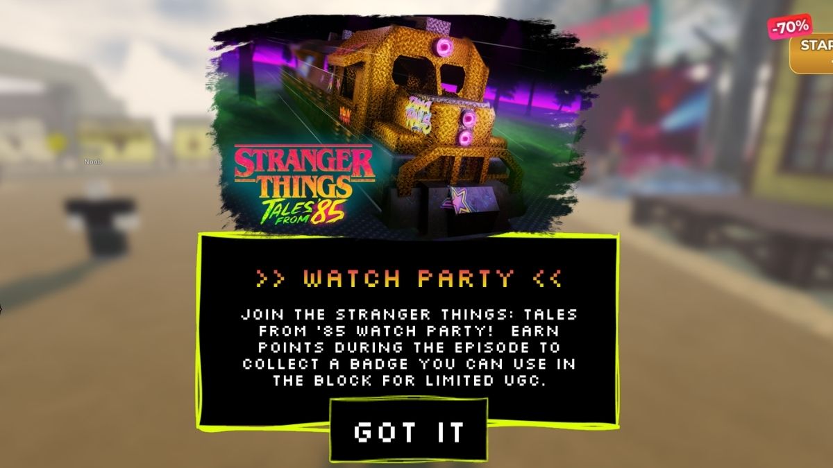 Stranger Things Event Watch Party in Dead Rails