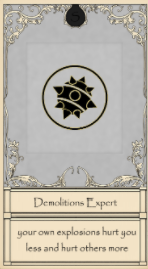 Demolitions Expert card
