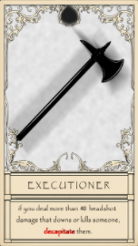EXECUTIONER card