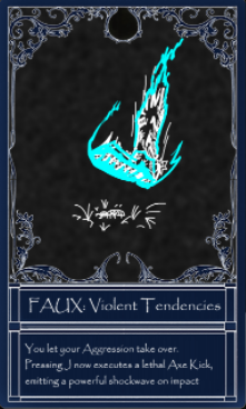 FAUX Violent Tendencies Card Bridger Western
