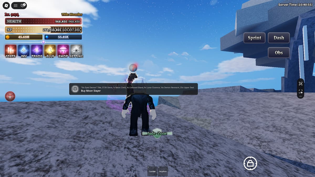 Get Moon Slayer Trainer NPC in Sailor Piece