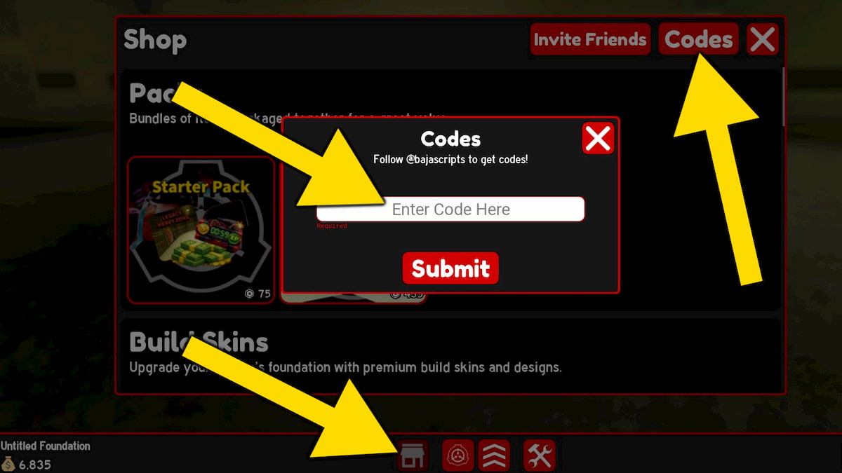 How to redeem SCP Architect X codes.