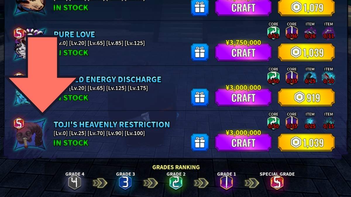 Toji's Heavenly Restriction CT