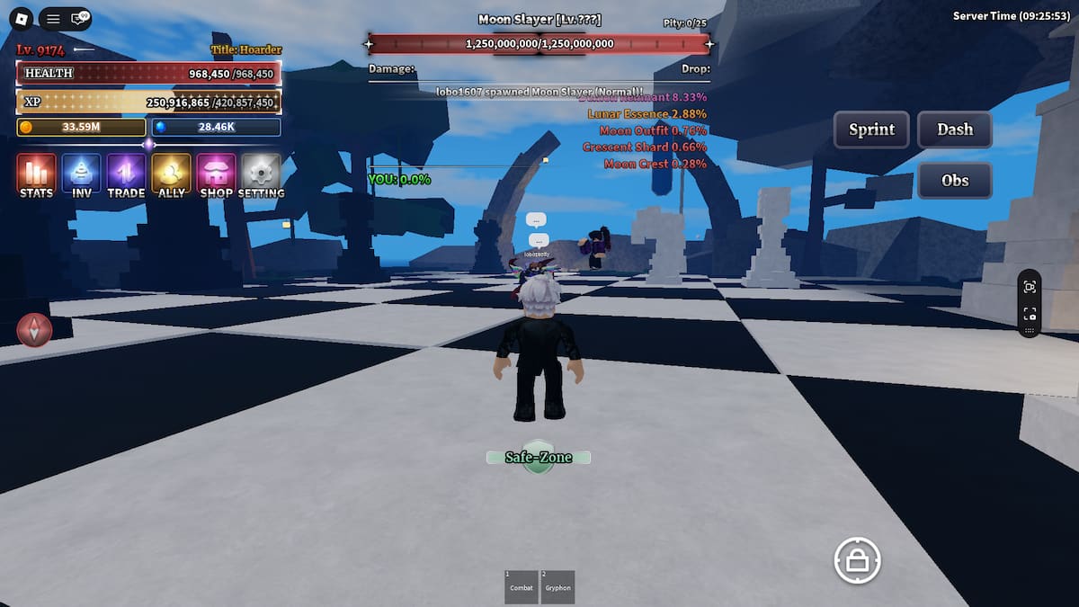 Moon Slayer Boss in Sailor Piece