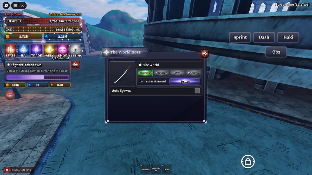 Spawn The World Boss in Sailor Piece