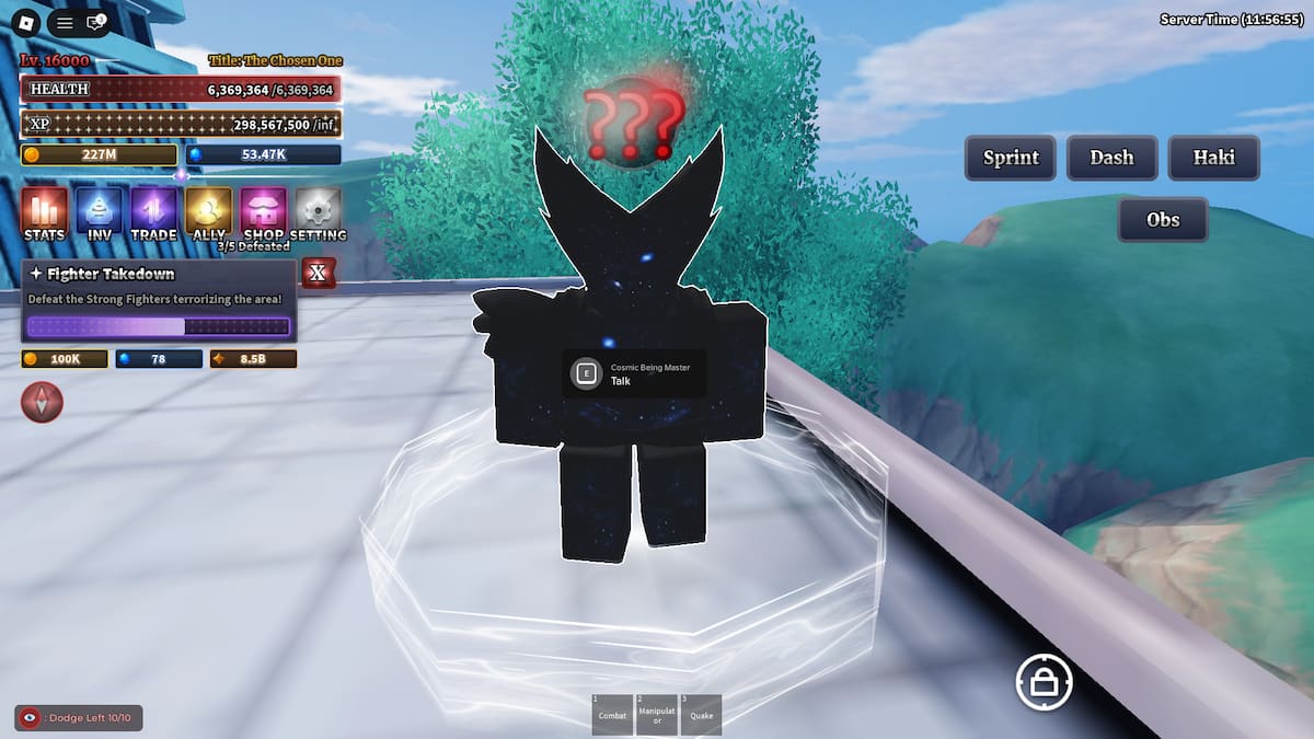 Unlock Cosmic Being F Move in Sailor Piece