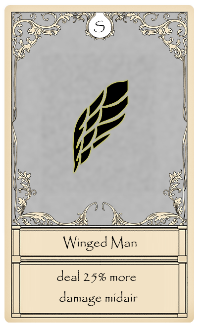 Winged Man card
